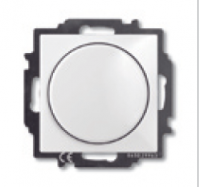 Светорегулятор поворотно-нажимной 60-400 Вт для л/н BJB Basic 55, белый, ABB