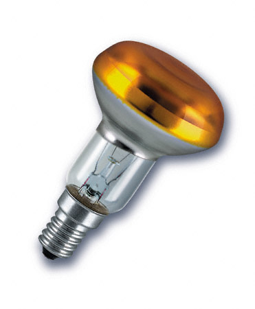 Лампа R50 40 Вт, желтая Е14  OSRAM
