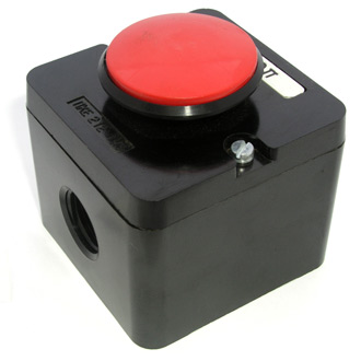  Пост кнопочный ПКЕ 212-1 красный гриб IP40, в корпусе, СТОП