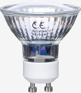 Лампа светодиодная LED 7вт 230в GU10 теплая FERON
