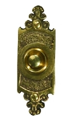Кнопка звонка (медь) с овальной табличкой, Zamel