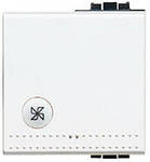 Клавиша с подсвечиваемым символом "вентилятор" для выключателей/девиаторов/промежуточных переключате