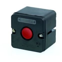 Пост кнопочный ПКЕ 222-1 красная IP54, в корпусе, СТОП