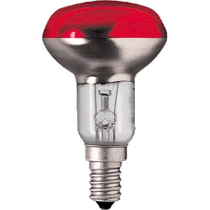 Лампа R50 40 Вт, красная Е14  Phillips