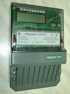 Счетчик электроэнергии Меркурий 230 АRT-02 СN трехфазный многотарифный, 10(100), кл.точ. 1.0/2.0, Щ,